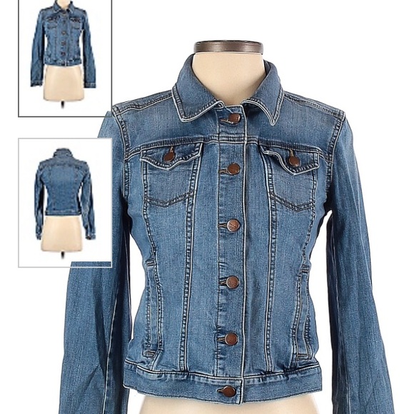 🍄CROPPED DENIM JACKET LOFT 🍄 - Picture 4 of 10